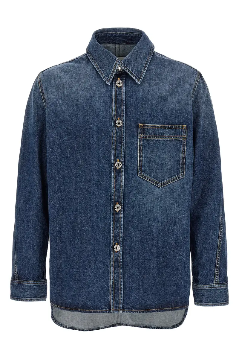 Overshirt Denim Blu
