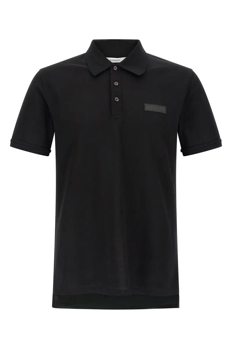 Polo Patch Logo Nero