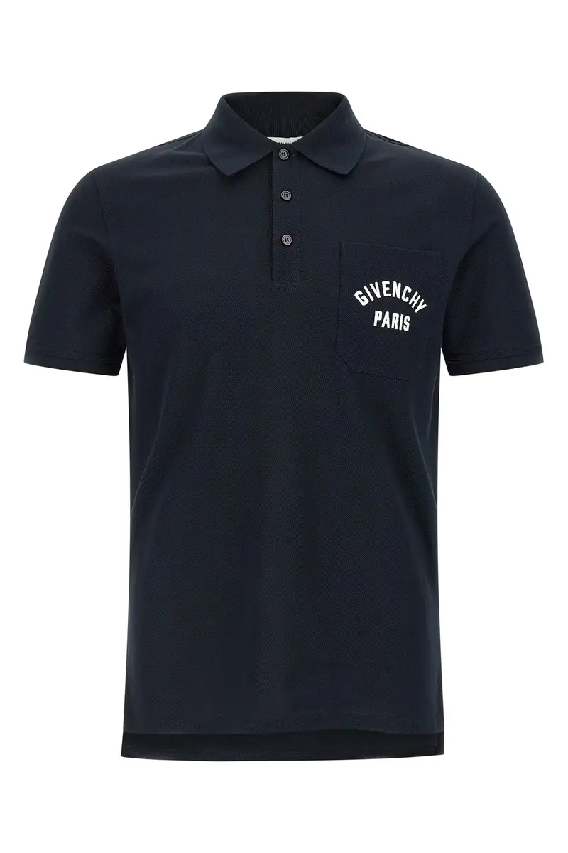 Polo Ricamo Taschino Blu