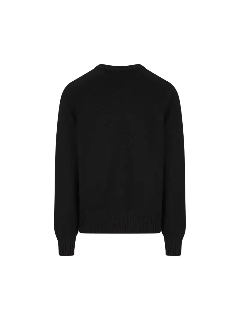 Pullover In Cotone NERO miniatura 2