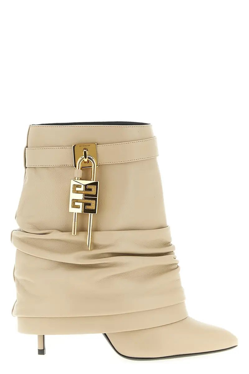 Stivaletto 'Shark Lock Stiletto' Beige