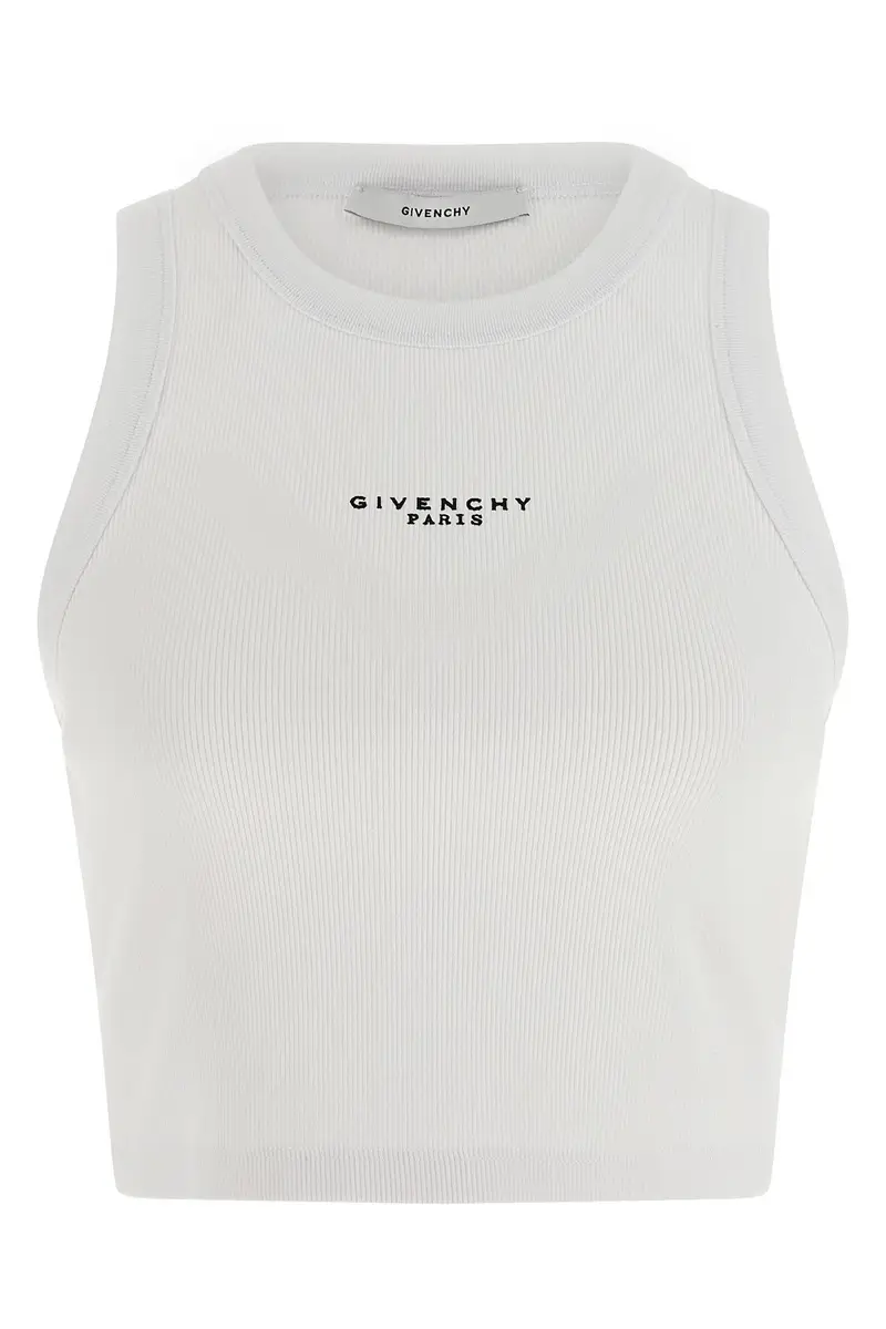 Top Stampa Givenchy Paris Bianco