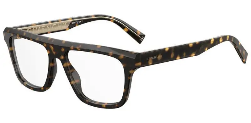 Givenchy Uomo GV 0136 086 Montature da vista Acetato Havana  Squadrata