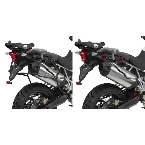 Supporto per valigie laterali per moto Givi Monokey Triumph Tiger 800/800 Xc/800 Xr (11 À 17)