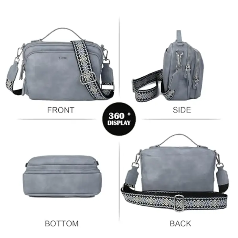 Gladdon Borsa a tracolla Donna Multicolore 2320110 miniatura 3