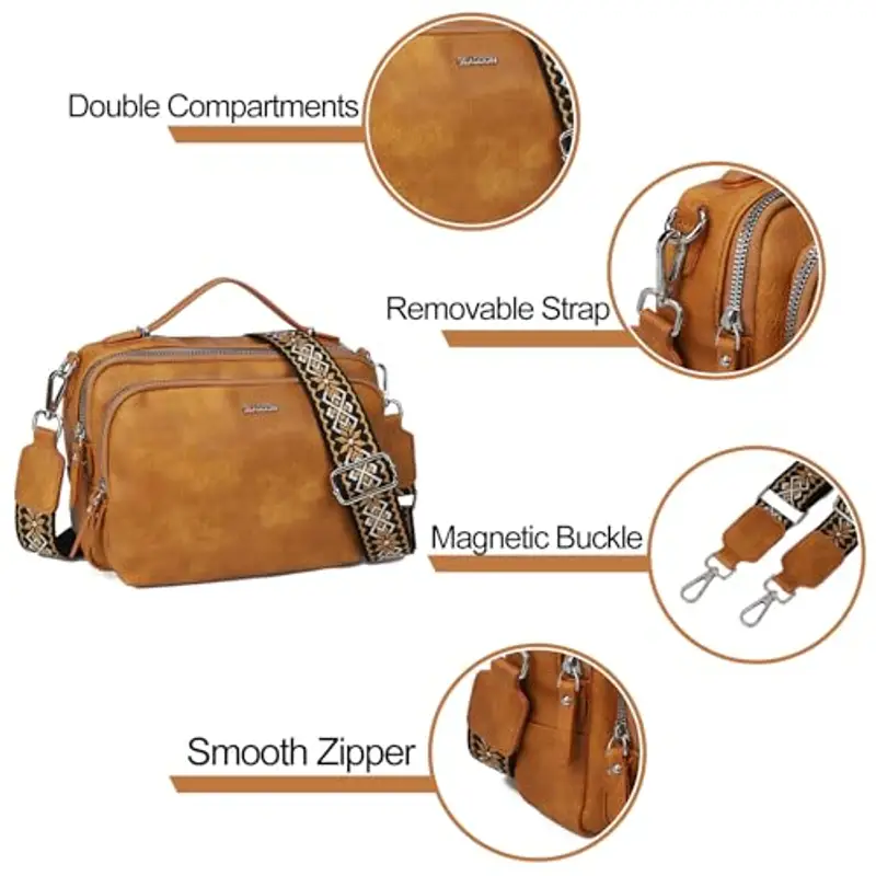 Gladdon Borsa a tracolla Donna Multicolore 758282 miniatura 4