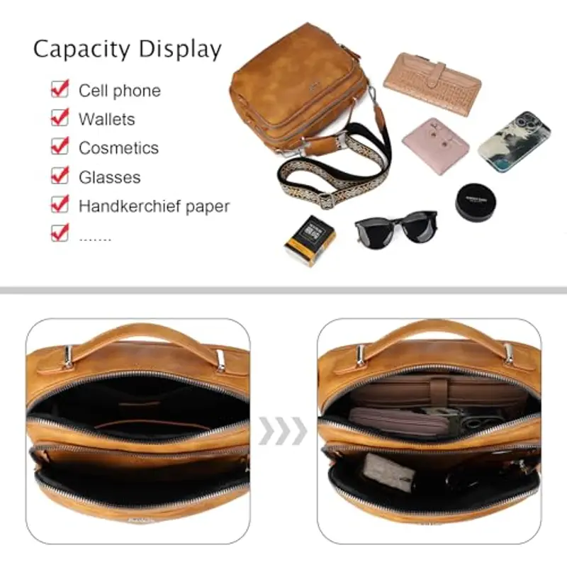 Gladdon Borsa a tracolla Donna Multicolore 758282 miniatura 5