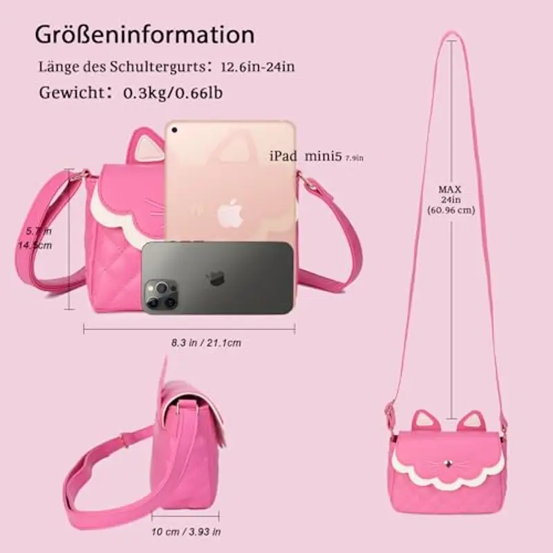 Gladdon Borsa a tracolla Rosa 1907855 miniatura 3