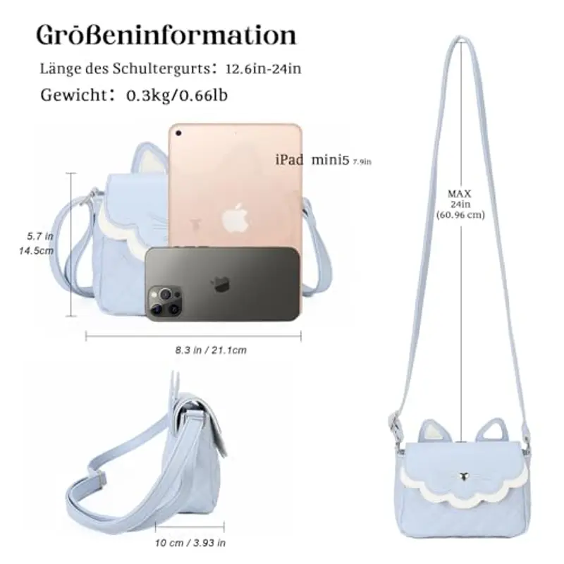 Gladdon Borsa a tracolla Blu 1907862 miniatura 3