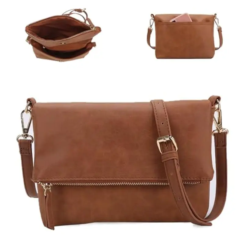 Gladdon borsa tracolla donna, borse donna con 3 scomparti, cartella con multitasche per contenere ciò di cui una donna