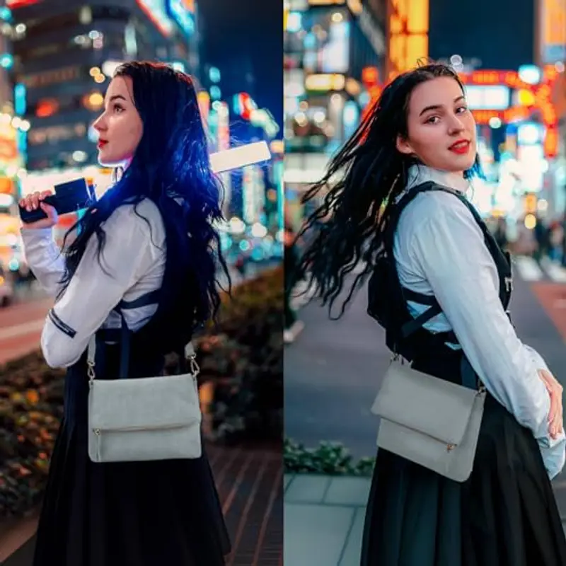 Gladdon borsa tracolla donna, borse donna con 3 scomparti, cartella con multitasche per contenere ciò di cui una donna ha bisogno, morbida e facile da usare miniatura 2