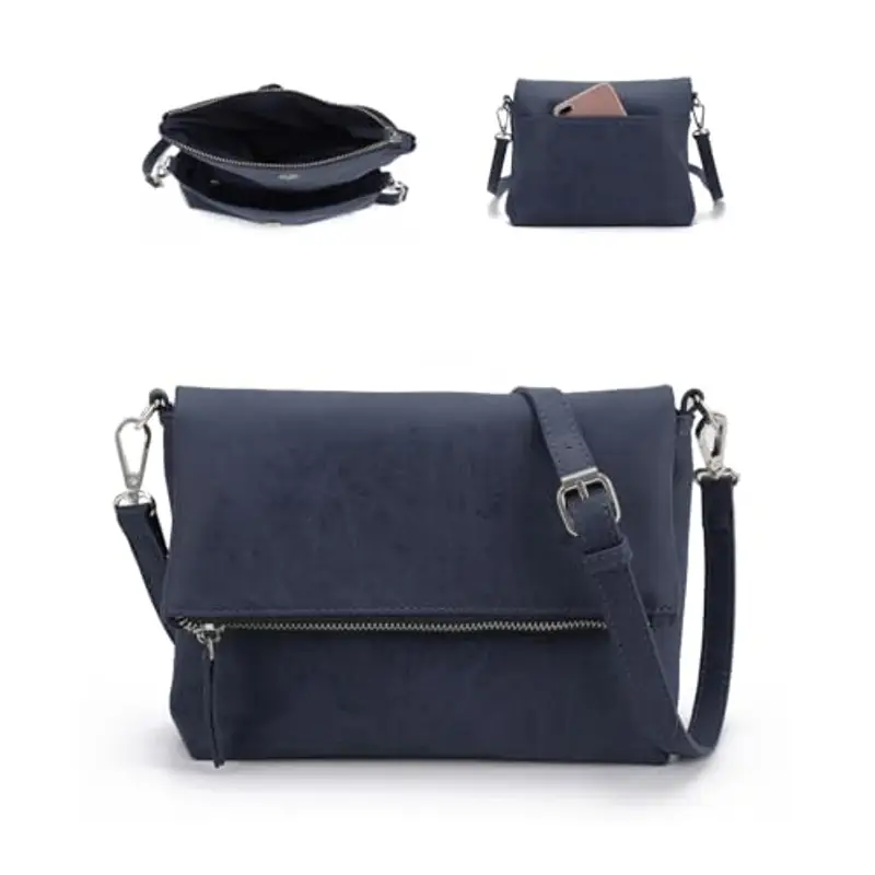 Gladdon borsa tracolla donna, borse donna con 3 scomparti, cartella con multitasche per contenere ciò di cui una donna ha bisogno, morbida e facile da usare