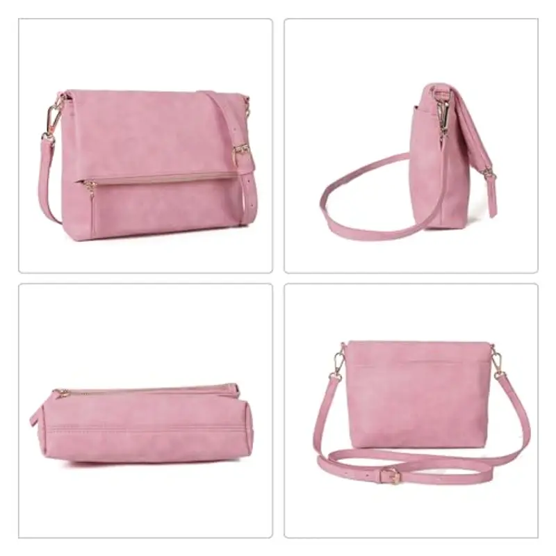 Gladdon borsa tracolla donna, borse donna con 3 scomparti, cartella con multitasche per contenere ciò di cui una donna ha bisogno, morbida e facile da usare miniatura 3