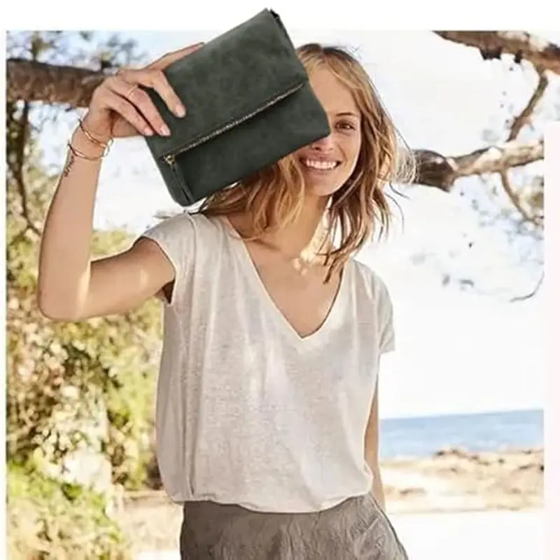 Gladdon borsa tracolla donna, borse donna con 3 scomparti, cartella con multitasche per contenere ciò di cui una donna ha bisogno, morbida e facile da usare miniatura 2