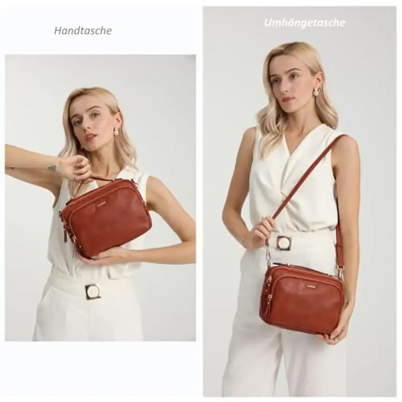 Gladdon Borsa a tracolla Donna Marrone 1604182 miniatura 3