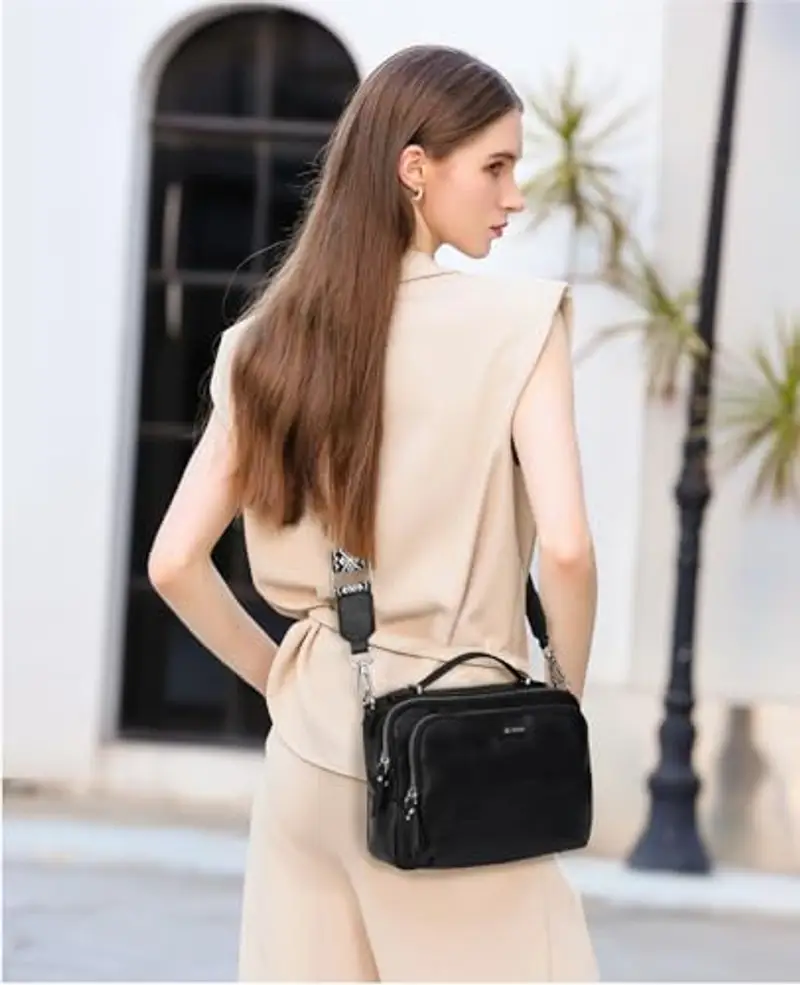 Gladdon Borsa a tracolla Donna Nero 1209371 miniatura 2