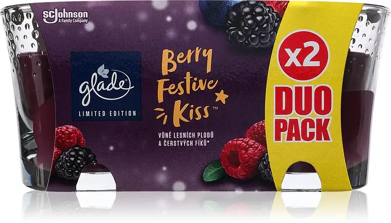 Berry Festive Kiss DUO candela profumata 2x112 g