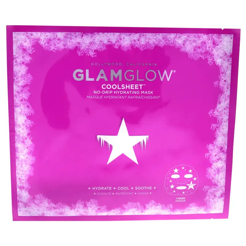 Maschera in tessuto idratante GlamGlow No-Drip per il viso g