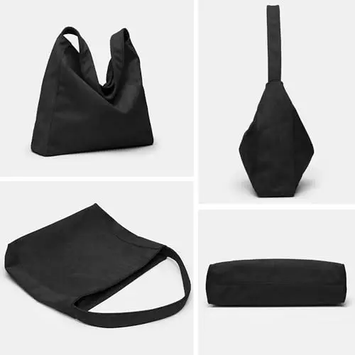 Gluckstar Borsa Donna Tracolla in Suede Finto Borsetta Hobo Scamosciata Tote Pelle Shopper a Spalla Elegante, Retro e miniatura 3