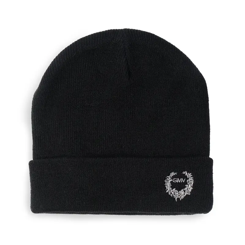 Berretto nero da uomo con logo