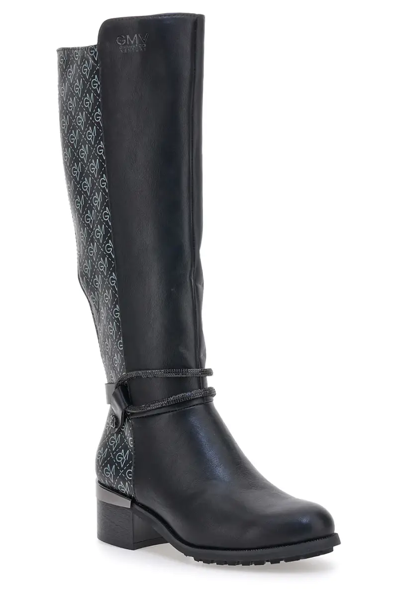 Stivali neri con cinturino GIANMARCO VENTURI SV0194 [NERO] miniatura 2