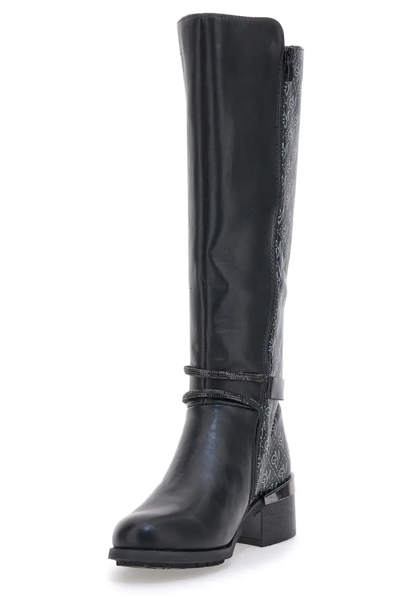 Stivali neri con cinturino GIANMARCO VENTURI SV0194 [NERO] miniatura 3