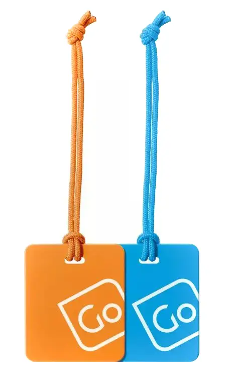 Etichetta per indirizzo Go Travel 152.104 Arancio/Blu