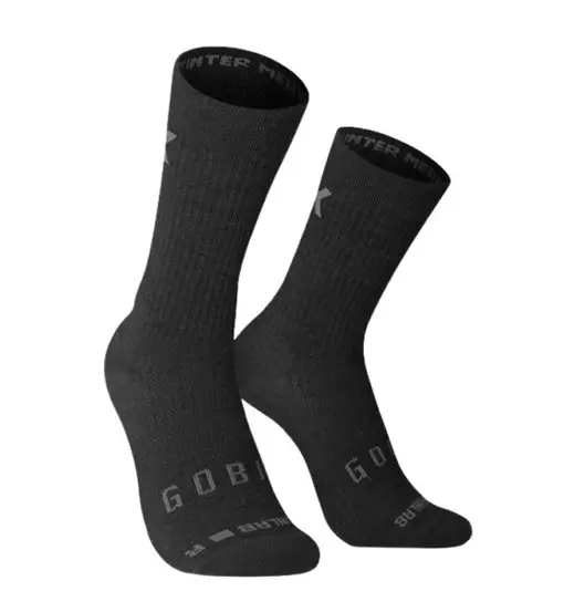 Winter merino - calzini ciclismo Black