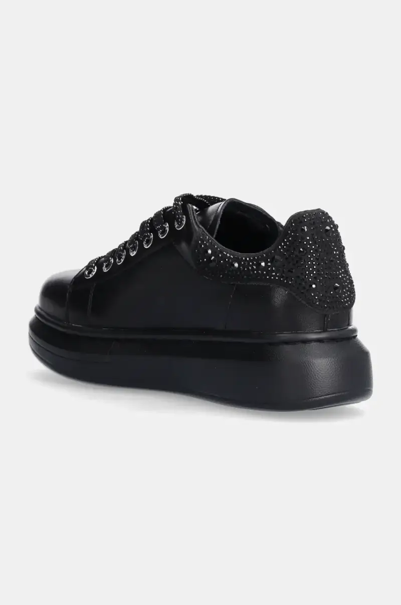 sneakers in pelle colore nero OO2N4004 BLACK miniatura 3