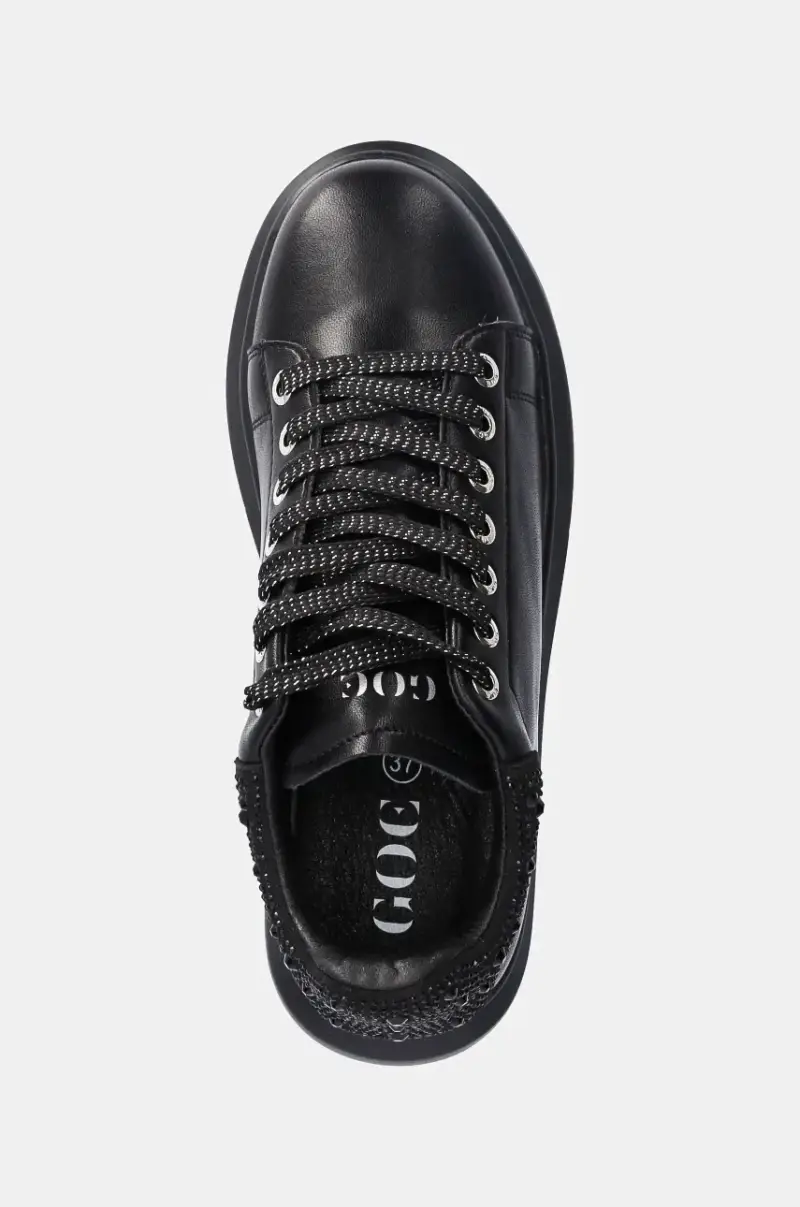 sneakers in pelle colore nero OO2N4004 BLACK miniatura 4