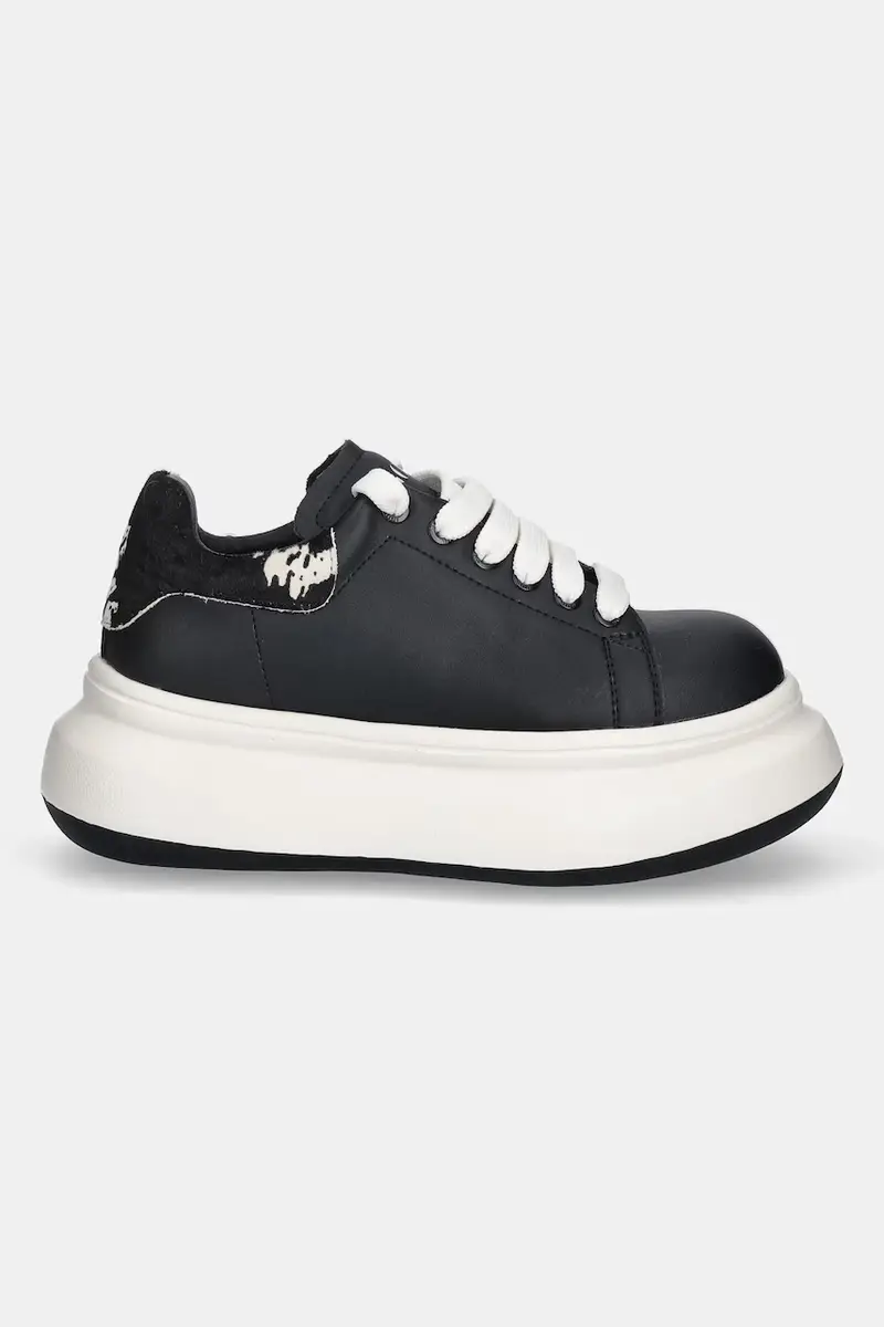 sneakers in pelle donna colore nero SS2N4001 BLACK miniatura 2