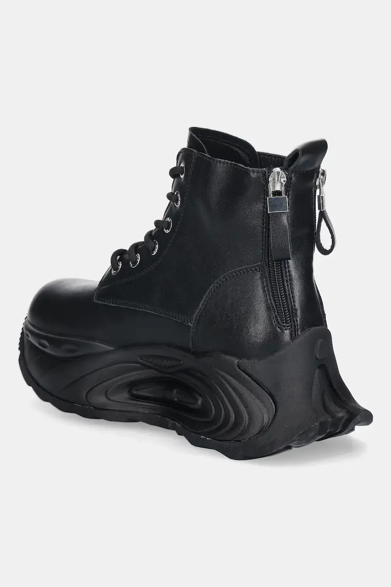 sneakers in pelle donna colore nero SS2N4301 BLACK miniatura 3