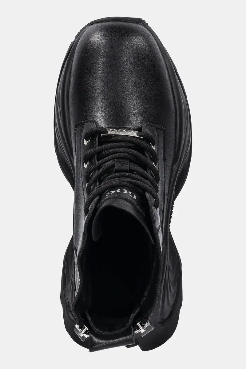 sneakers in pelle donna colore nero SS2N4301 BLACK miniatura 4