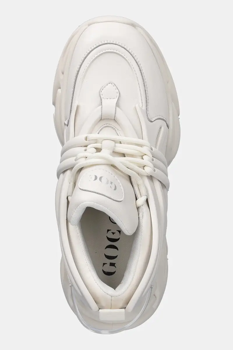 sneakers in pelle OO2N4027 donna colore beige OO2N4027 WHITE miniatura 4