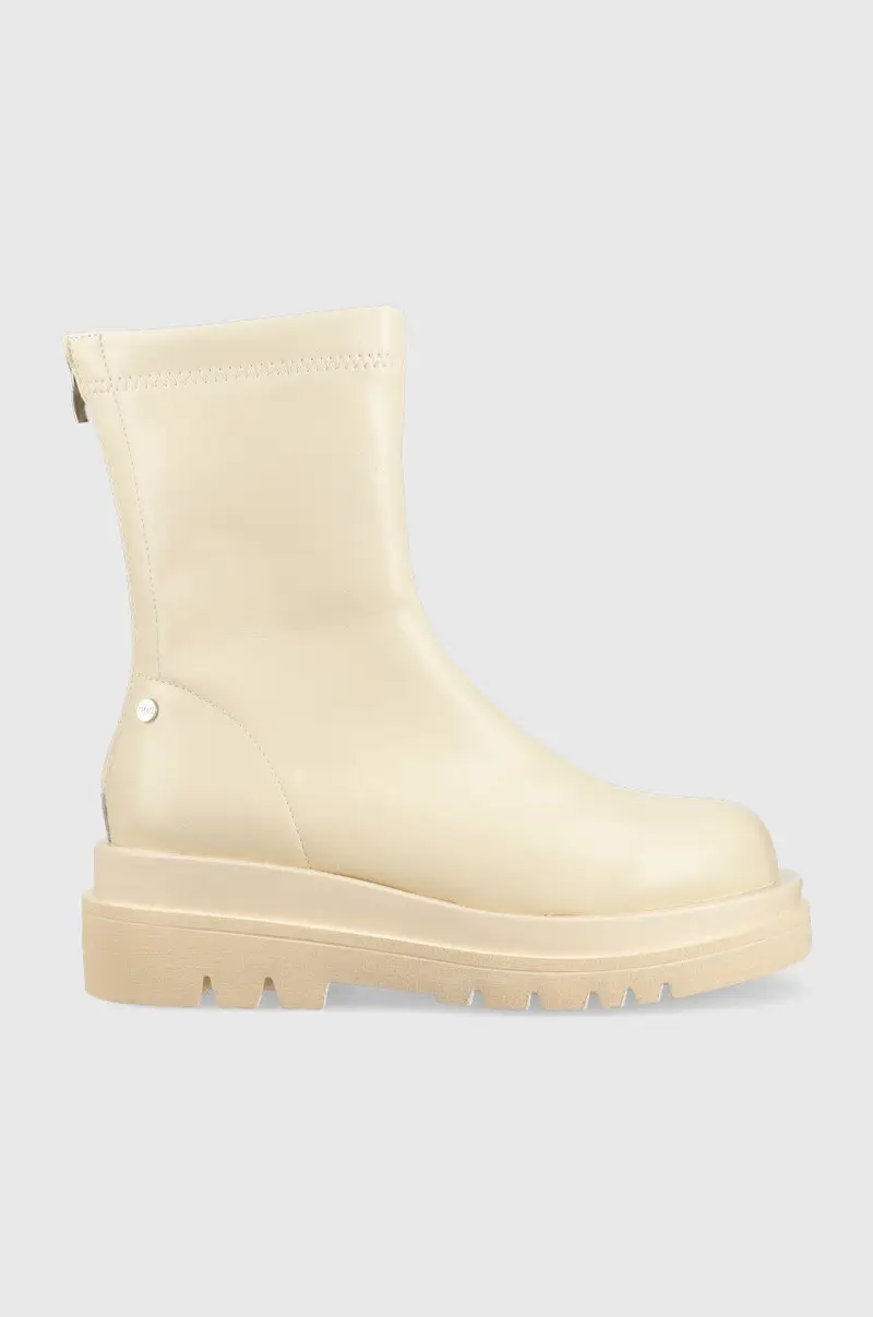 stivaletti alla caviglia donna Beige