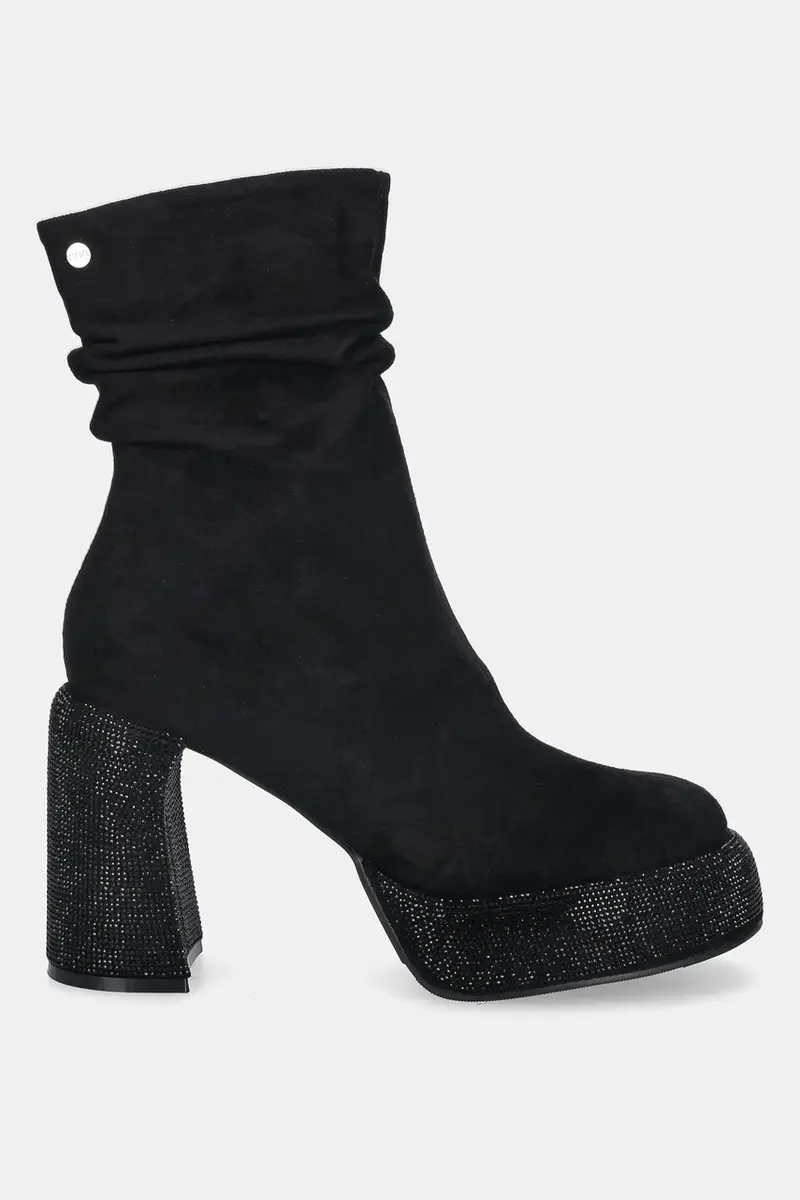 stivaletti alla caviglia donna colore nero SS2N4202 BLACK miniatura 2