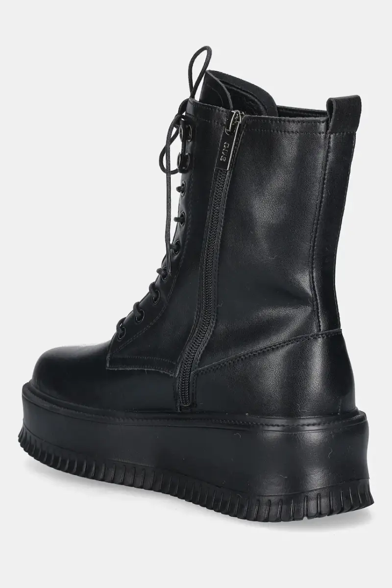 stivaletti alla caviglia in pelle donna colore nero SS2N4128 BLACK miniatura 3