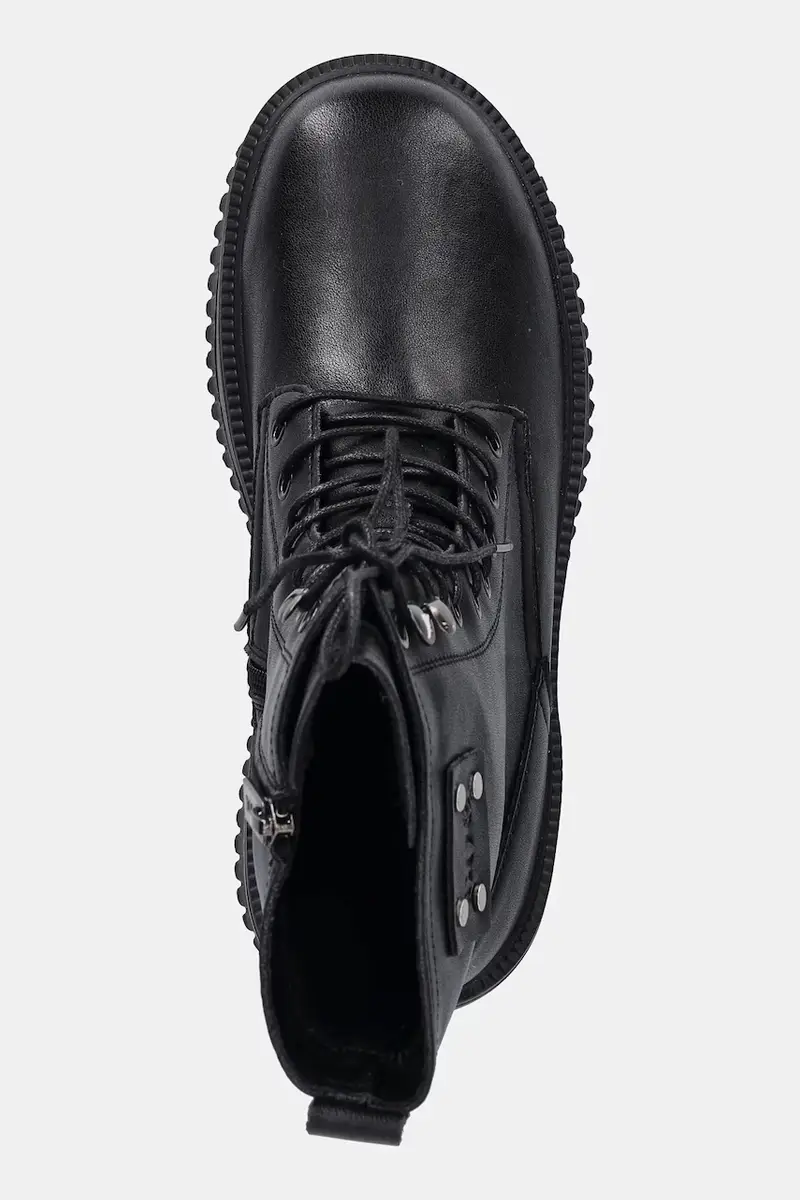 stivaletti alla caviglia in pelle donna colore nero SS2N4128 BLACK miniatura 4