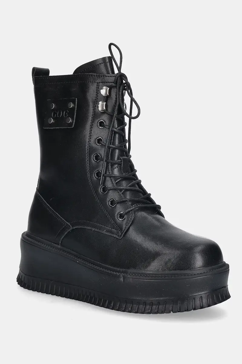 stivaletti alla caviglia in pelle donna colore nero SS2N4128 BLACK