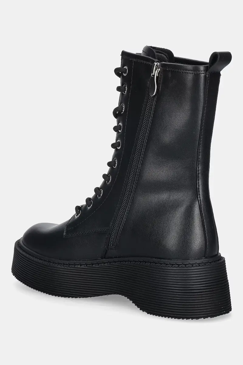 stivaletti alla caviglia in pelle donna colore nero SS2N4130 BLACK miniatura 3