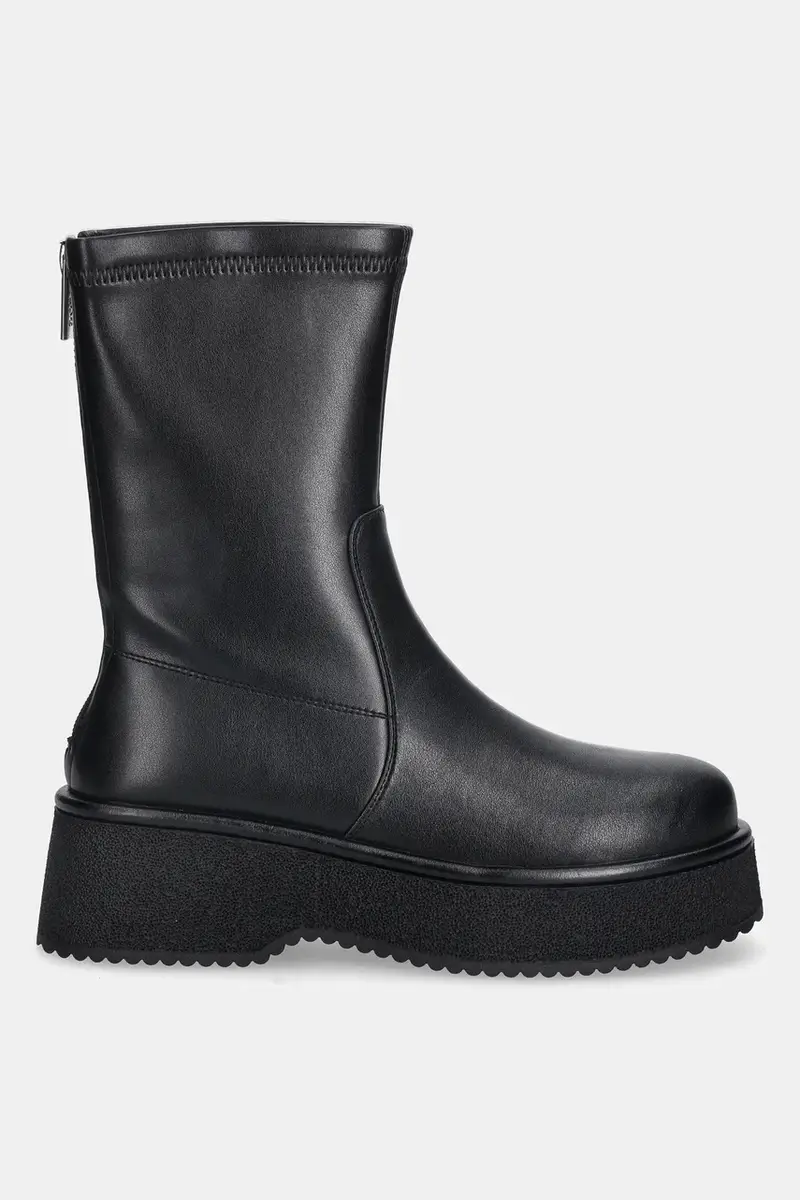 stivaletti alla caviglia in pelle donna colore nero SS2N4142 BLACK miniatura 2