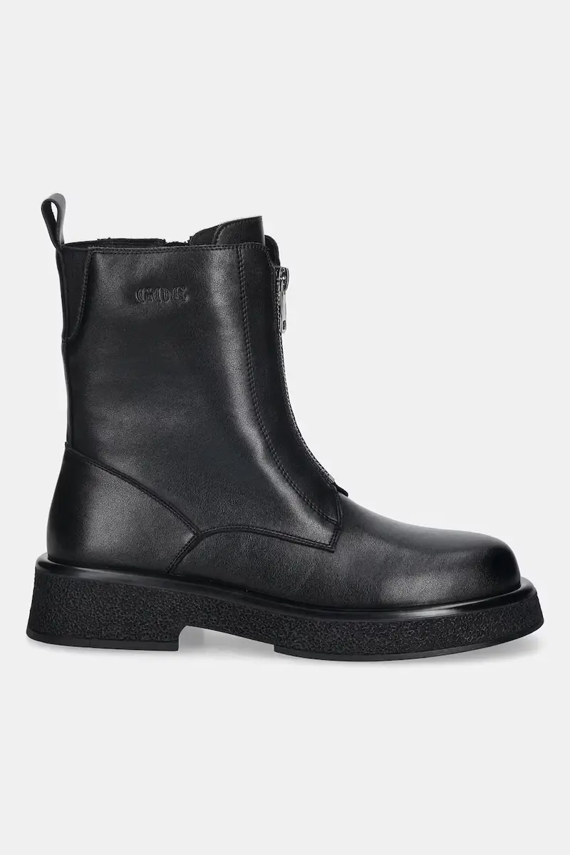 stivaletti alla caviglia in pelle donna colore nero SS2N4145 BLACK miniatura 2