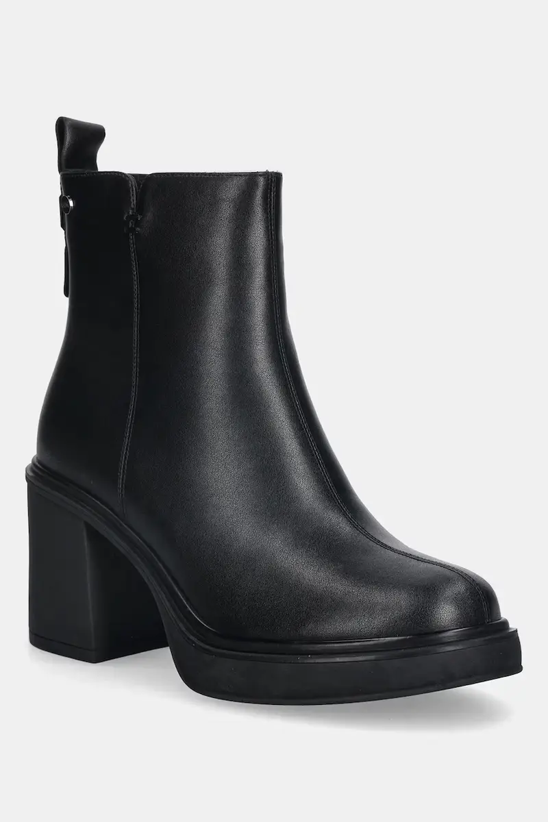 stivaletti alla caviglia in pelle donna colore nero SS2N4154 BLACK