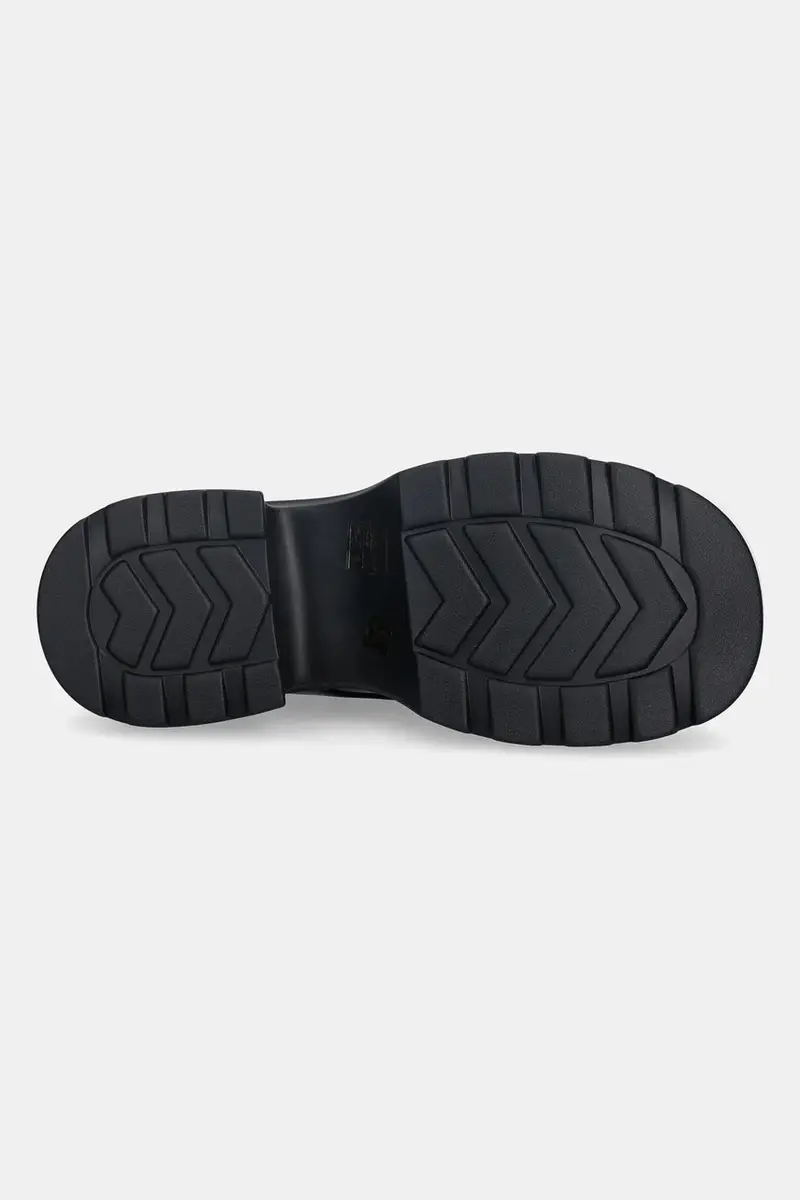 stivaletti alla caviglia in pelle Nero miniatura 5