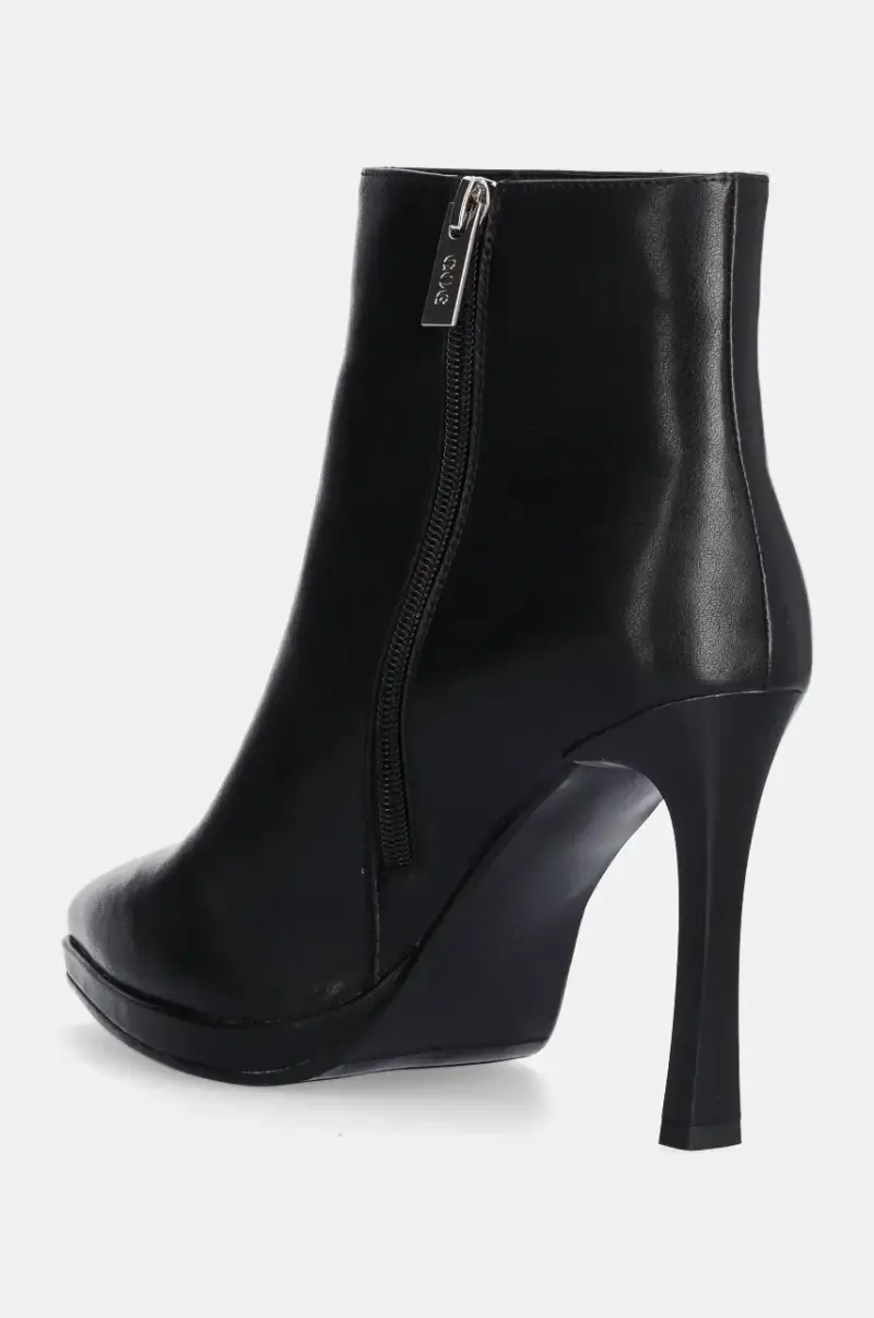 stivaletti alla caviglia in pelle Nero miniatura 3