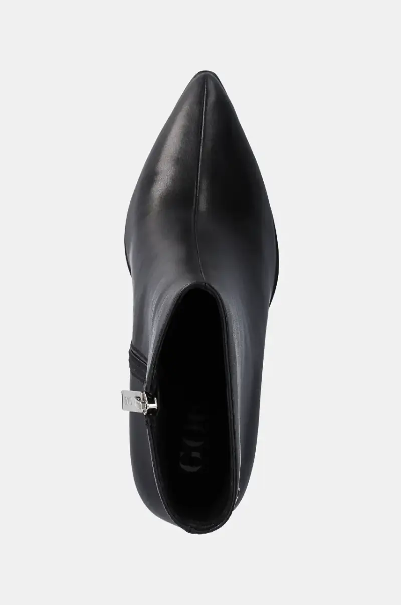 stivaletti alla caviglia in pelle Nero miniatura 4