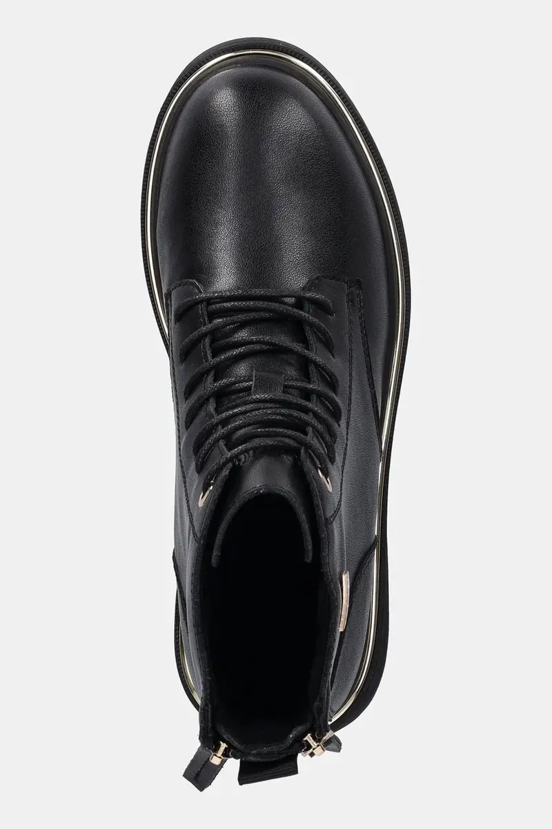 stivaletti alla caviglia in pelle SS2N4101 donna colore nero SS2N4101 BLACK GOLD miniatura 4