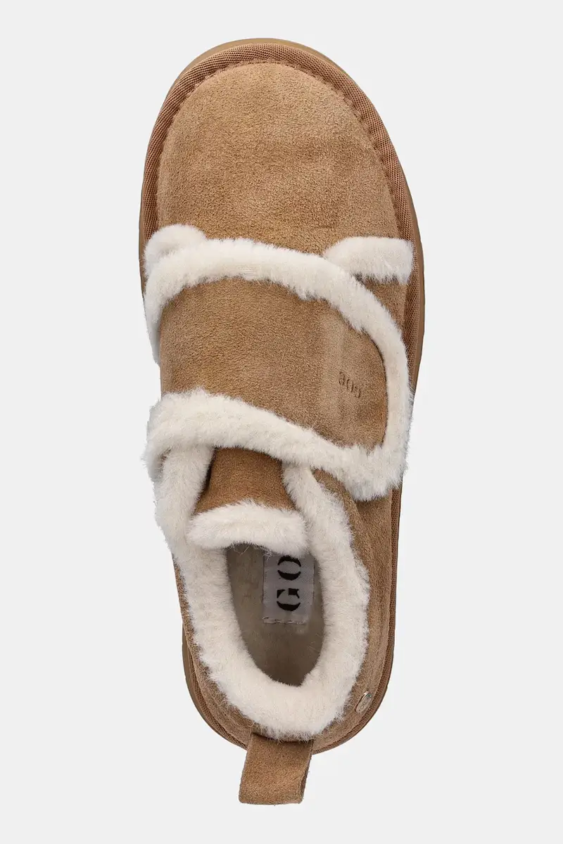 stivali da neve in camoscio Beige miniatura 4