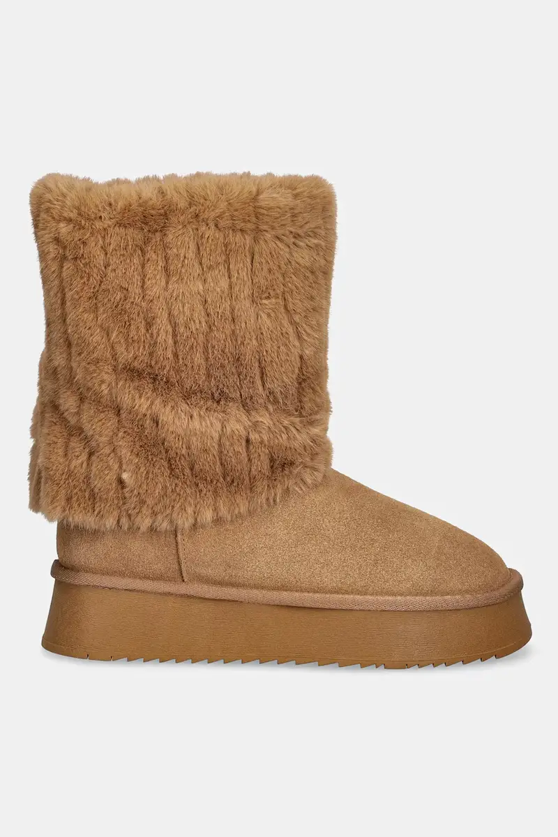 stivali da neve in camoscio colore marrone SS2N4308 BROWN miniatura 2