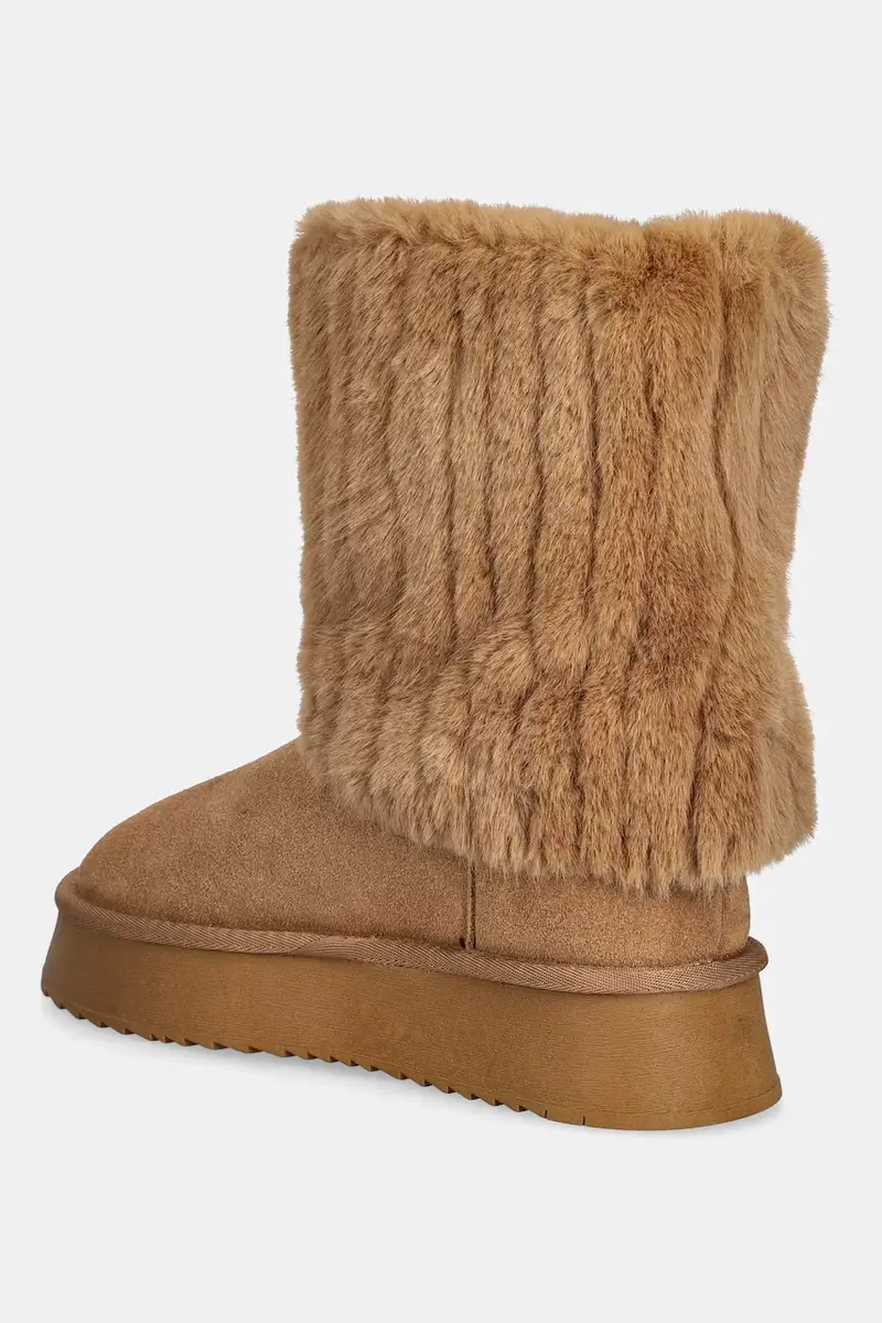 stivali da neve in camoscio colore marrone SS2N4308 BROWN miniatura 3